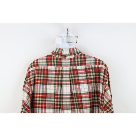 Vtg Brooks Brothers Mens Large Faded Regent Flannel Collared Button Down Shirt - Picture 9 of 10